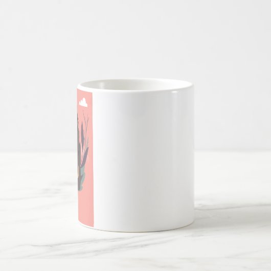 手描きブラック認識度デイコンセプトおもしろい1/3 コーヒーマグカップ (中央)