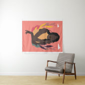 手描きブラック認識度デイコンセプトおもしろい1/3 タペストリー (インサイチュ(横))