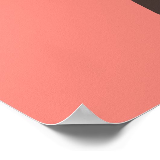 手描きブラック認識度デイコンセプトおもしろい1/3 ポスター (角)