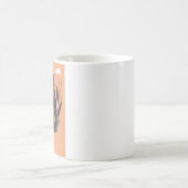 手描きブラック認識度デイコンセプトおもしろい2/3 コーヒーマグカップ (中央)