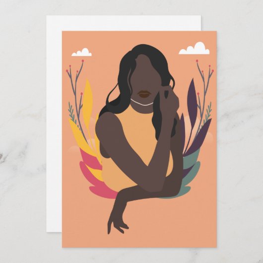 手描きブラック認識度デイコンセプトおもしろい2/3 シーズンカード (正面/裏面)