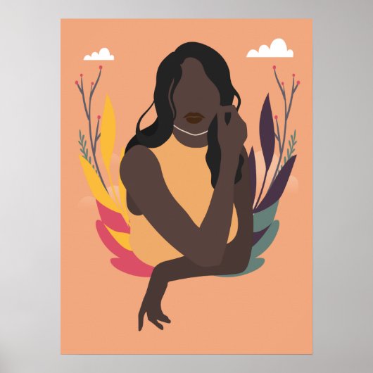 手描きブラック認識度デイコンセプトおもしろい2/3 ポスター (正面)