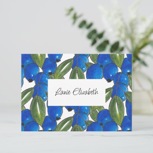 手描きブルーベリー (スタンド正面)