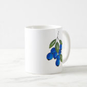手描きブルーベリー コーヒーマグカップ (正面右)