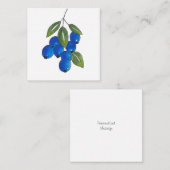 手描きブルーベリー ノートカード (正面/裏面)