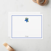 手描きブルーベリー ノートカード (正面/裏面インサイチュ)