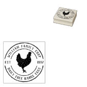 手描きヘン&ラウンドファーム詳細エッグカートン ラバースタンプ (押印)