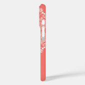 手描きペイズリーパターンダークピーチ Case-Mate iPhoneケース (裏面 / 左)