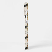 手描きペットポートレートスケッチドイツ羊飼い iPhoneケース (左側面)