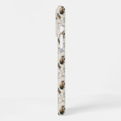 手描きペットポートレート水彩シーズー（犬）Tzu iPhoneケース (左側面)