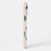 手描きペットポートレート水彩王カヴァリエ iPhoneケース (右側面)