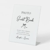 手描きボウフォトゲストブック 台座サイン (正面)