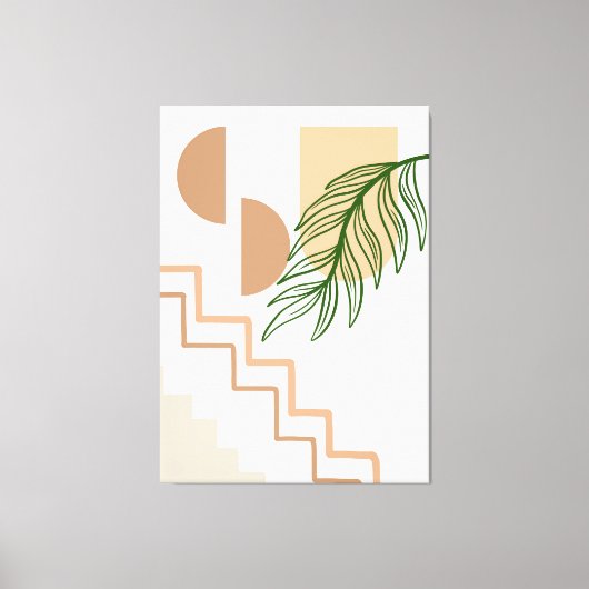 手描きボホーウォールアート #3 キャンバスプリント (正面)