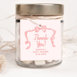 手描きボーガールベビーシャワーメッセージカード フェイバータグ