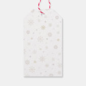 手描きポインセチア花メリークリスマス ギフトタグ (裏面)