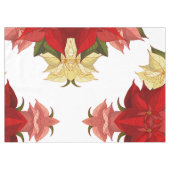 手描きポインセチア テーブルクロス (正面(横))