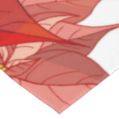 手描きポインセチア テーブルクロス (アングル)