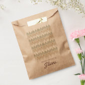 手描きマクラメビジネスロゴボヘミアン フェイバーバッグ (封をした状態)