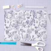 手描きマロー薬用化粧用ワイルドフラワーTi 薄葉紙 (クラフト)