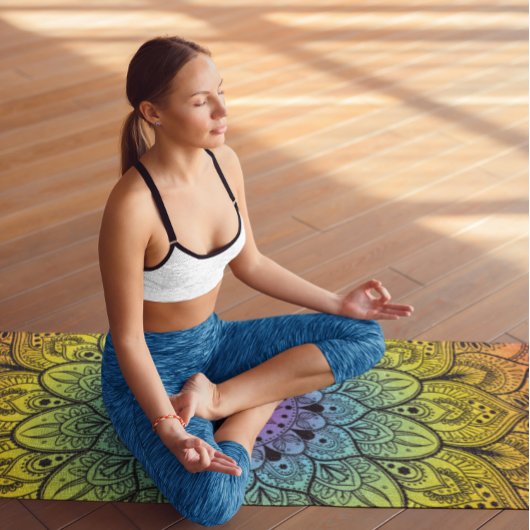 手描きマンデラ1 ヨガマット