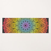 手描きマンデラ1 ヨガマット (正面(横))