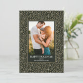 手描きミスタントパターンホリデーフォトカード シーズンカード (スタンド正面)