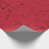 手描きミニマリストバレンタイン ラッピングペーパー (角)