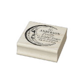 手描きムーンカスタム差出人住所 ラバースタンプ (スタンプ)