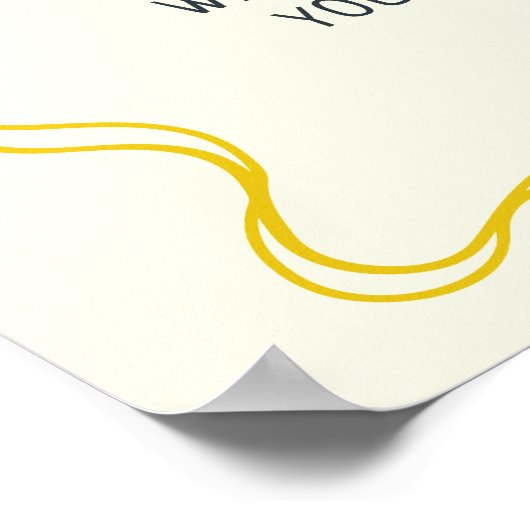 手描きメイン絞りブライダルシャワーへようこそ ポスター (角)