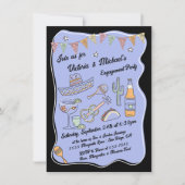 手描きメファンキーキシカンフィエスタパーティー 招待状 (正面)