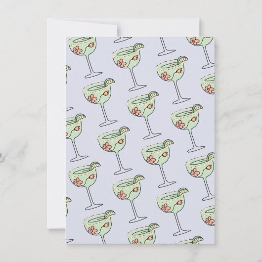 手描きメファンキーキシカンフィエスタ 招待状 (裏面)