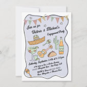 手描きメファンキーキシカンフィエスタ 招待状 (正面)