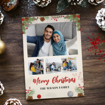 手描きメリークリスマスフォーフォトコラージュ