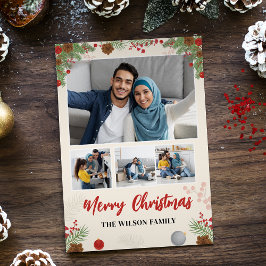 手描きメリークリスマスフォーフォトコラージュ