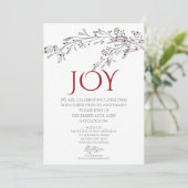 手描きモダンドードルミスタントレクリスマスパーティー 招待状 (スタンド正面)