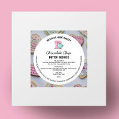 手描きモダンベーカリー食品ライセンスラベル ラウンドシール