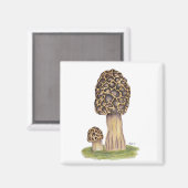 手描きモレルキノコ マグネット (正面/裏面)