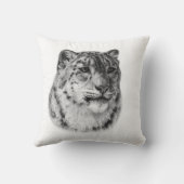 手描きユキヒョウ クッション (裏面)