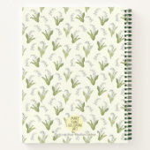 手描きユリの谷のメイ誕生日花 ノートブック (裏面)