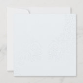 手描きラブ ライトピンク ウェディングスクエア 招待状 (裏面)