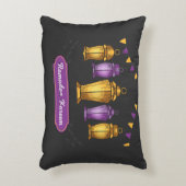 手描きラマダーン・カレム – Tシャツ・キーチェーン アクセントクッション (正面(垂直))