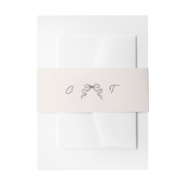 手描きリお洒落ボン招待状用帯 招待状ベリーバンド