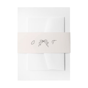 手描きリお洒落ボン招待状用帯 招待状ベリーバンド