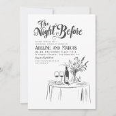 手描きリハーサルファンキーディナー 招待状 (正面)