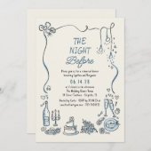 手描きリハーサルファンキーディナー 招待状 (正面/裏面)