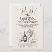 手描きリハーサルファンキーディナー 招待状 (正面)