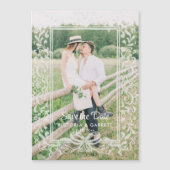 手描きリボン付き写真付きSave the Date (正面)