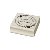 手描きリース結婚したカップル差出人住所 ラバースタンプ (スタンプ)