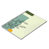 手描きリーフ要素スパイラルフォトノートブック ノートブック (左側)