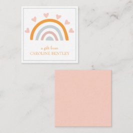 手描きレインボーギフト囲いカード ノートカード